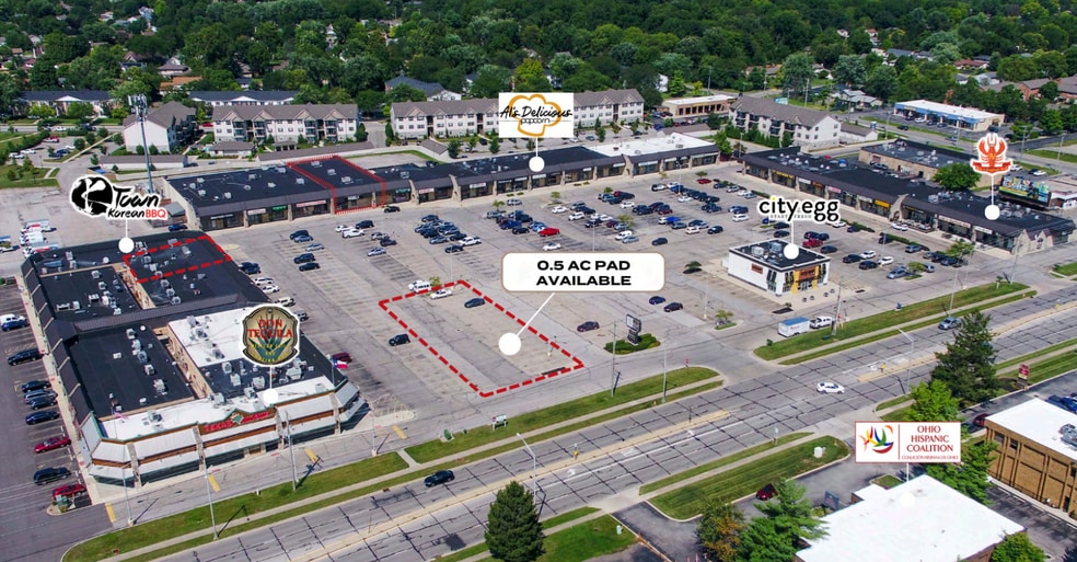 1440-1540 Bethel Rd, Columbus, OH for lease - Aerial - Image 2 of 7