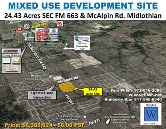 More details for SEC FM 663 & McAlpin Rd, Midlothian, TX - Land for Sale