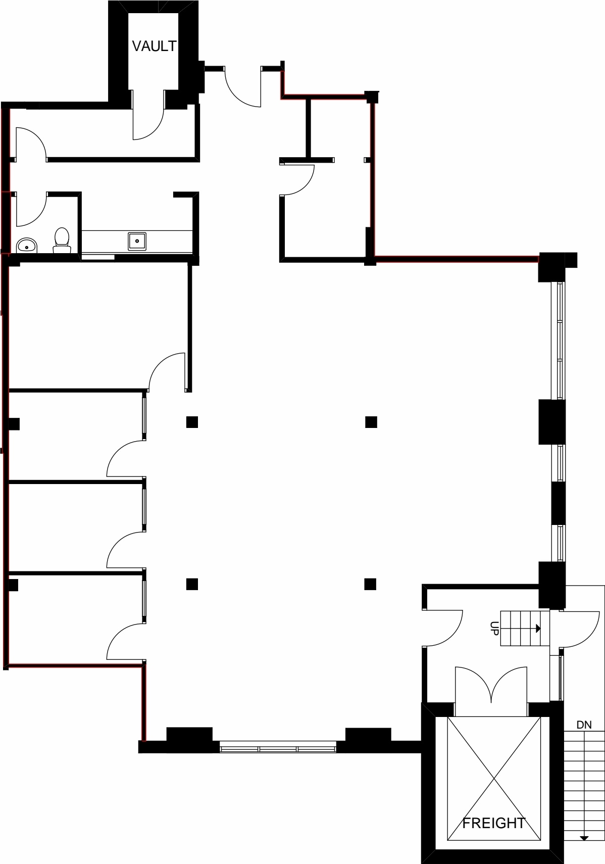 183 Bathurst St, Toronto, ON for lease Floor Plan- Image 1 of 5
