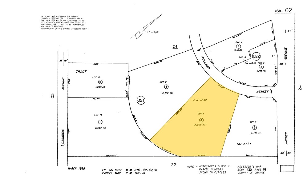 2311 Pullman St, Santa Ana, CA à louer - Plan cadastral - Image 2 de 6