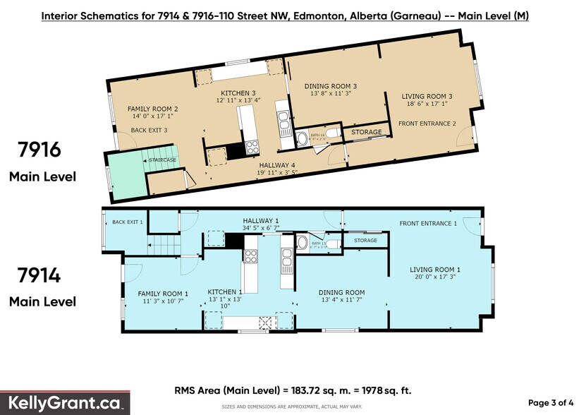 7914-7916 110 St NW, Edmonton, AB à vendre - Plan d’étage - Image 3 de 74