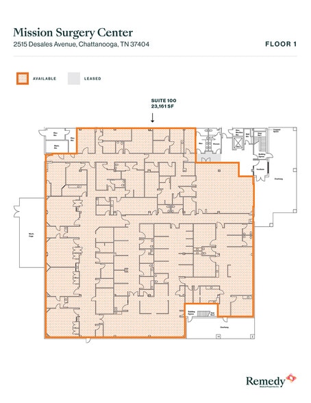 2515 DeSales Ave, Chattanooga, TN for lease - Floor Plan - Image 2 of 3