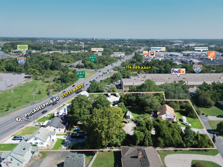 8621 - 8629 Philadelphia Rd, Rosedale, MD à louer - Photo du bâtiment - Image 2 de 6