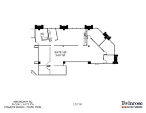 13465 Midway Rd, Farmers Branch, TX à louer Plan d  tage- Image 2 de 9