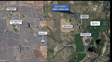 8995 E 136th Ave, Brighton, CO - AERIAL  map view