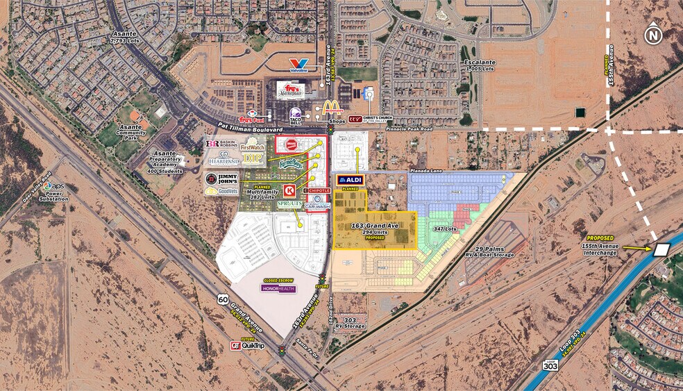 SWC Pat Tillman & 163rd Ave, Surprise, AZ à louer - Photo du bâtiment - Image 2 de 4