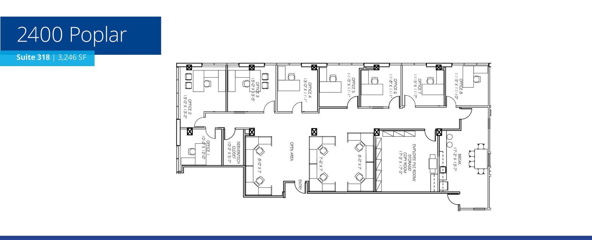 2400 Poplar Ave, Memphis, TN for lease Interior Photo- Image 1 of 1