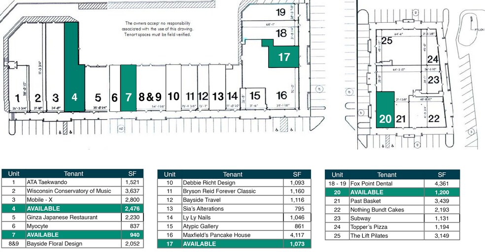 383 W Brown Deer Rd, Fox Point, WI for lease - Site Plan - Image 2 of 3