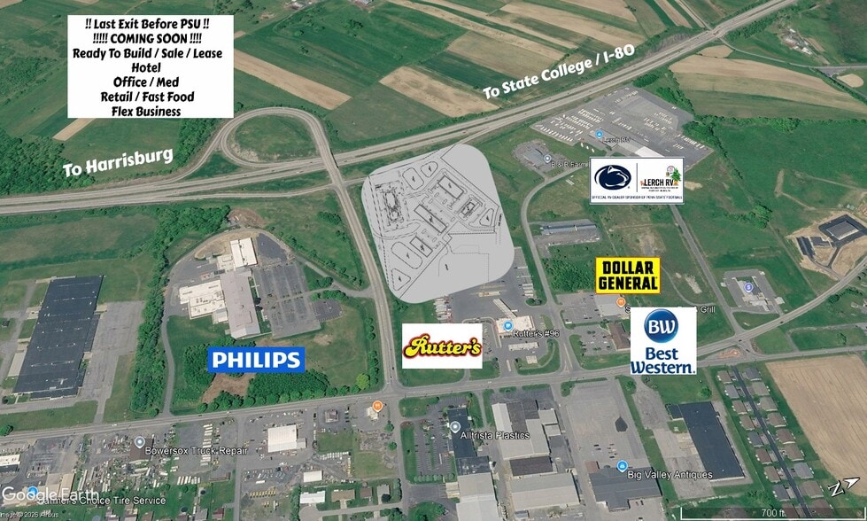 Commerce Dr, Milroy, PA for sale - Aerial - Image 1 of 2