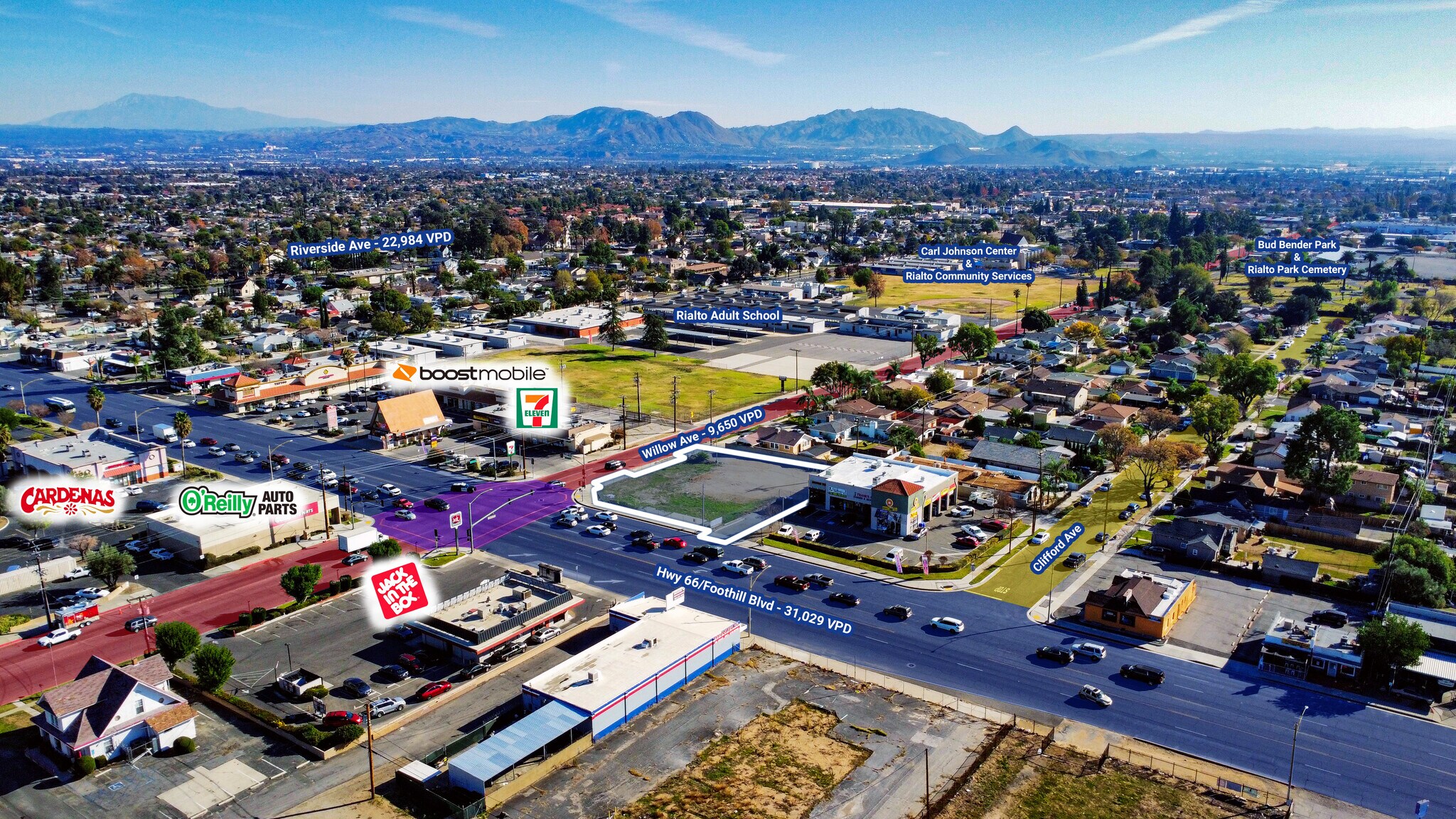 303 W Foothill Blvd, Rialto, CA for lease Building Photo- Image 1 of 11