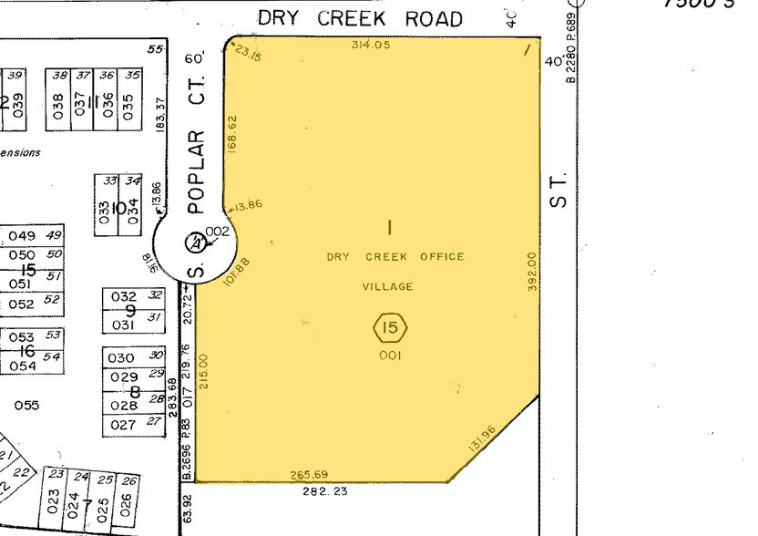 7200 E Dry Creek Rd, Centennial, CO à louer - Plan cadastral - Image 2 de 7