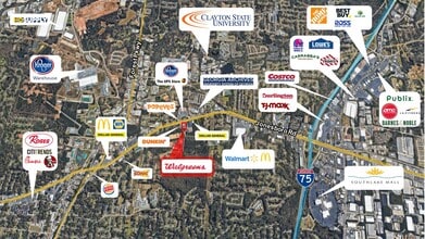 5675 Jonesboro Rd, Lake City, GA - AERIAL  map view