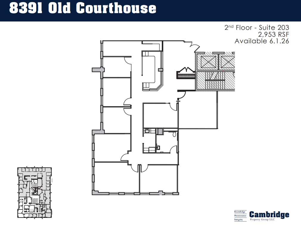 8391 Old Courthouse Rd, Vienna, VA à louer Plan d’étage- Image 1 de 1