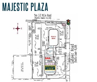 Plus de détails pour 25843-25877 Lahser Rd, Southfield, MI - Commerce de détail à louer