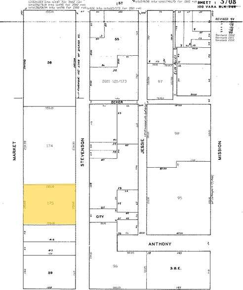 575 Market St, San Francisco, CA for lease - Plat Map - Image 1 of 4