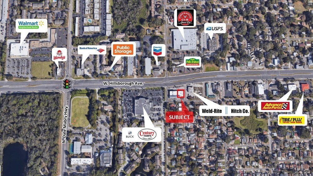 3220 W Hillsborough Ave, Tampa, FL for lease Aerial- Image 1 of 4