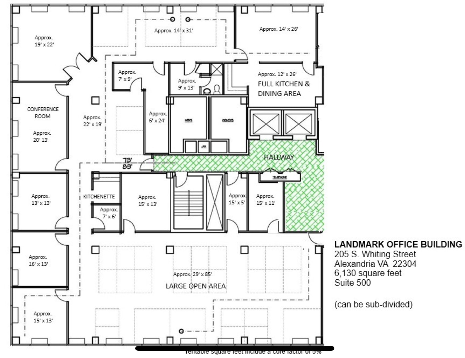 205 S Whiting St, Alexandria, VA à louer Plan d’étage- Image 1 de 6