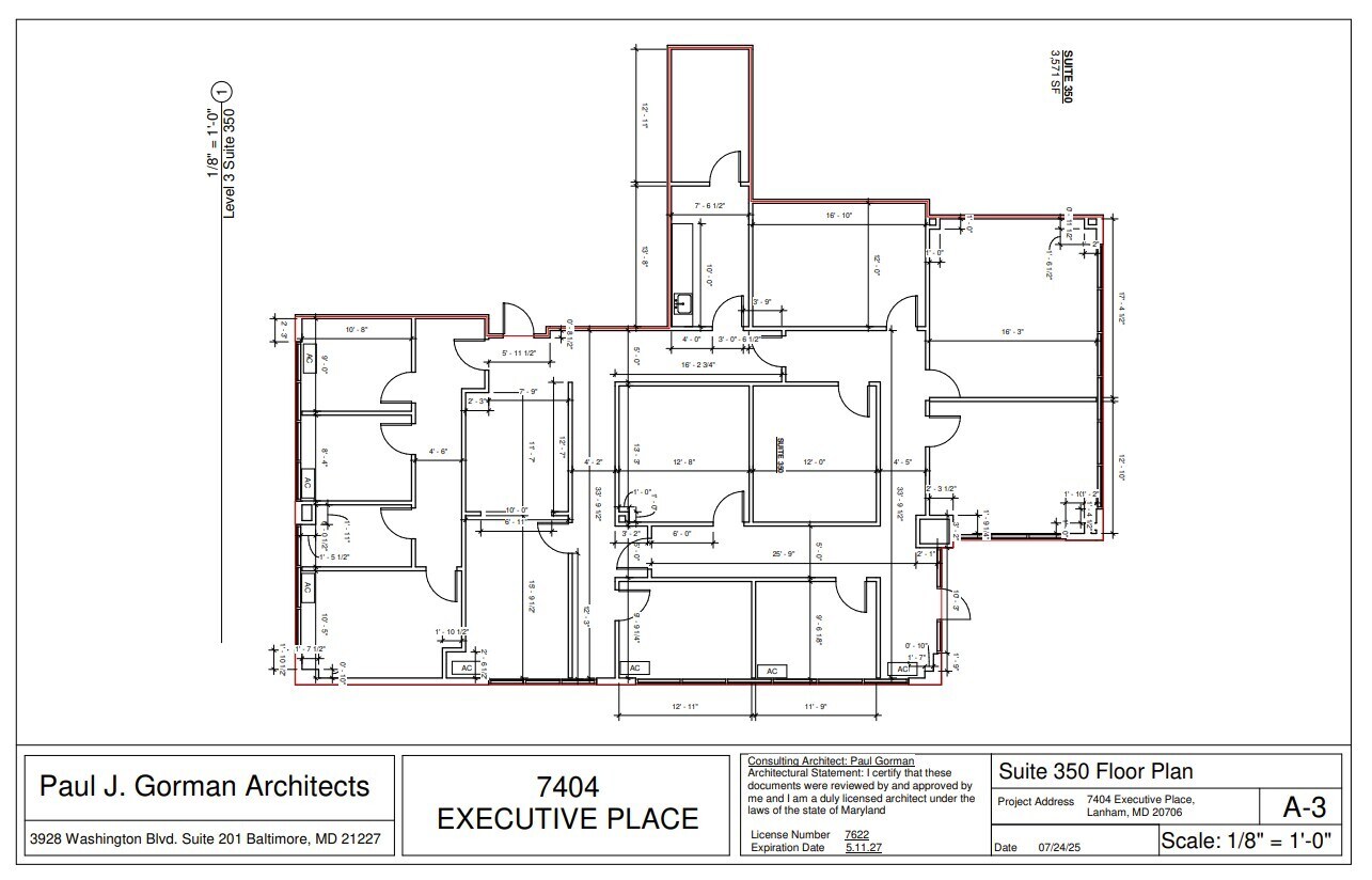 7375 Executive Pl, Lanham, MD for lease Floor Plan- Image 1 of 1