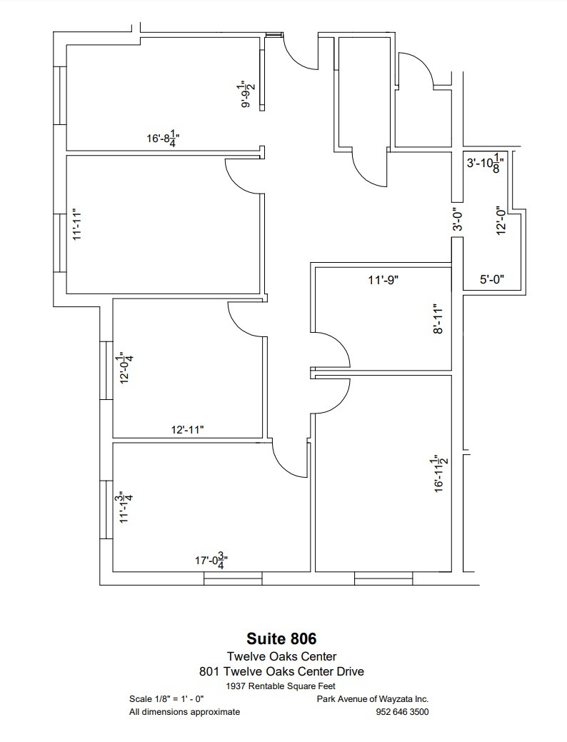 600 Twelve Oaks Center Dr, Wayzata, MN à louer Plan d  tage- Image 1 de 1