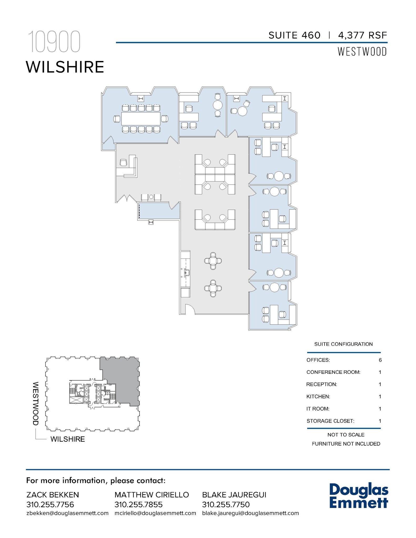 10900 Wilshire Blvd, Los Angeles, CA à louer Plan d’étage- Image 1 de 1