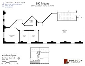 590 Means St NW, Atlanta, GA à louer Plan de site- Image 1 de 6