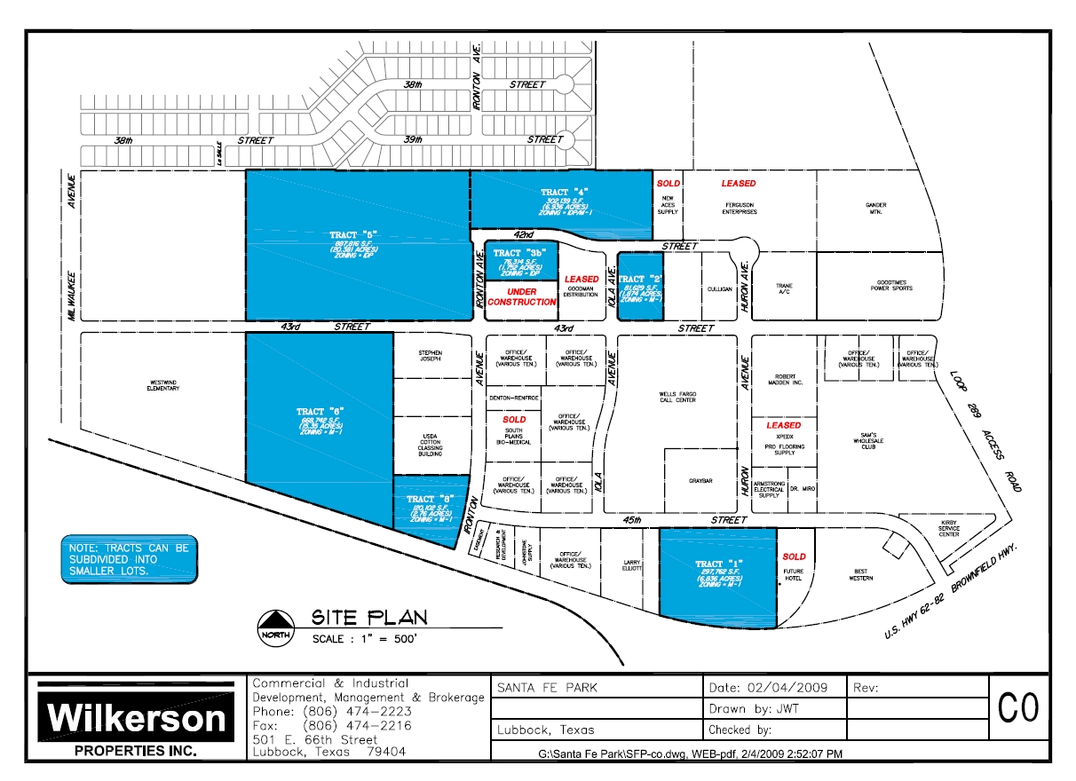 W Loop 289 & Marsha Sharp Fwy, Lubbock, TX à vendre Plan de site- Image 1 de 1