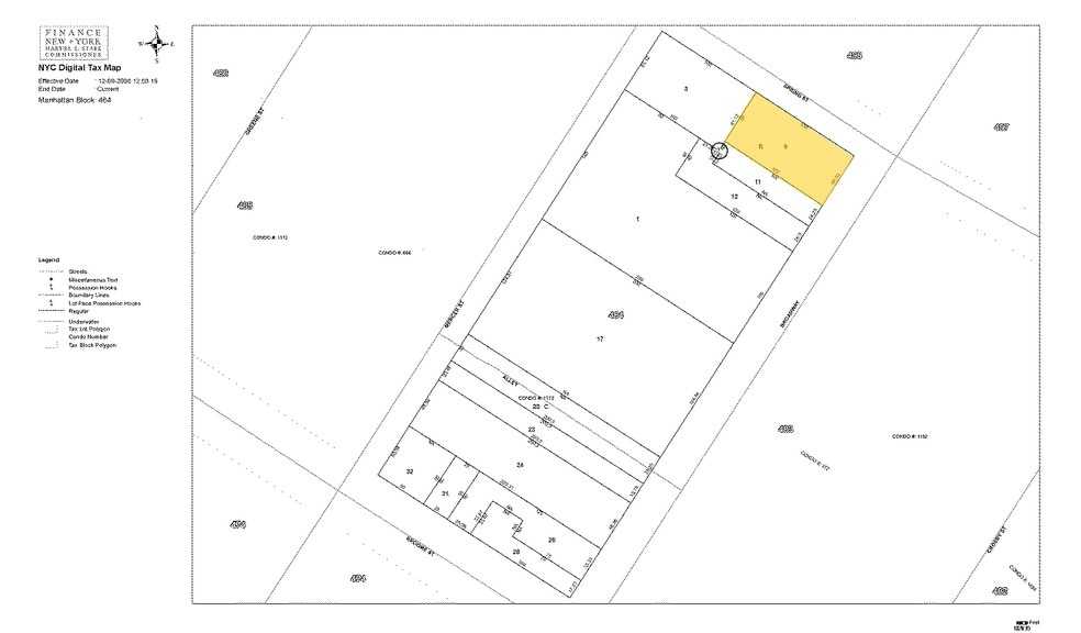 525 Broadway, New York, NY for lease - Plat Map - Image 2 of 5