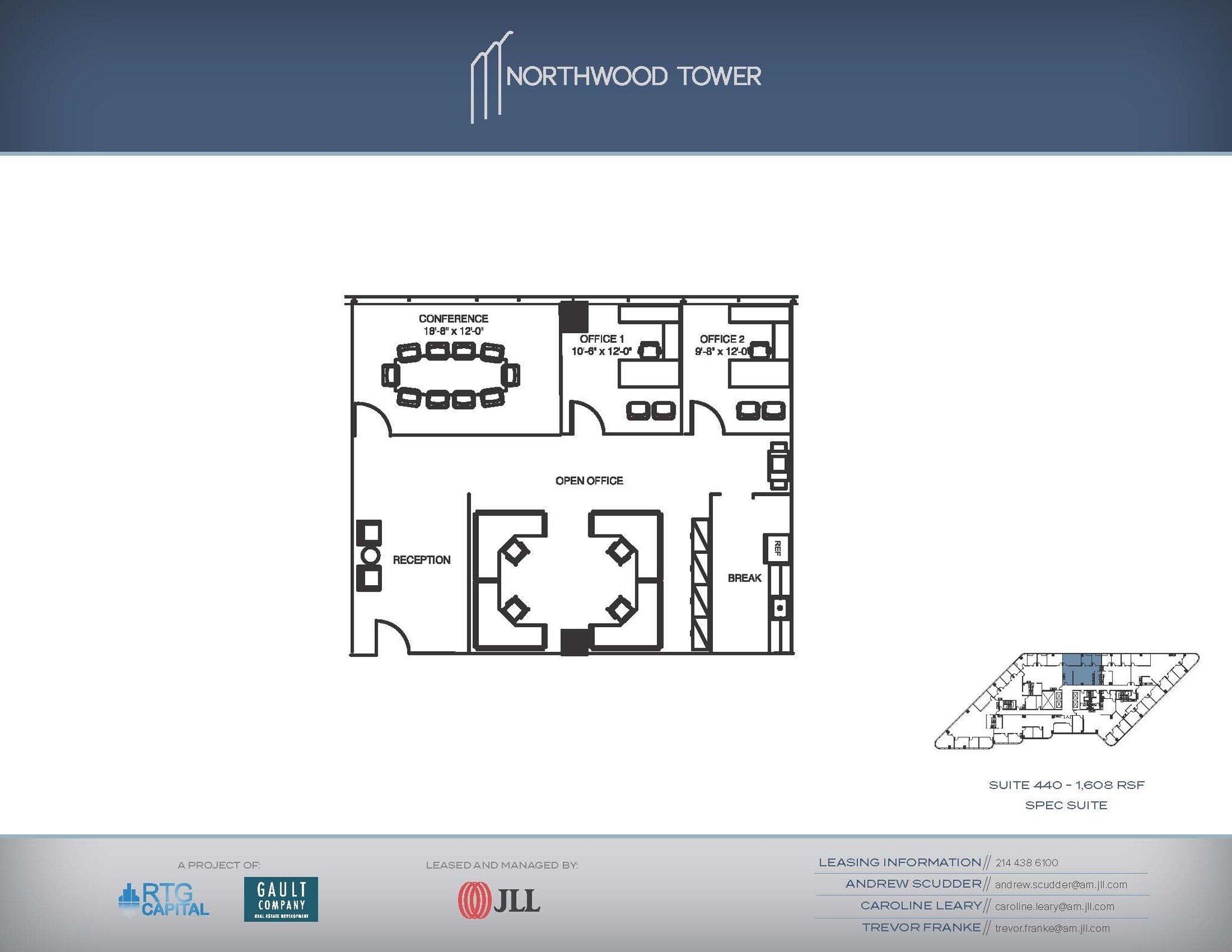 5757 Alpha Rd, Dallas, TX à louer Plan d’étage- Image 1 de 1
