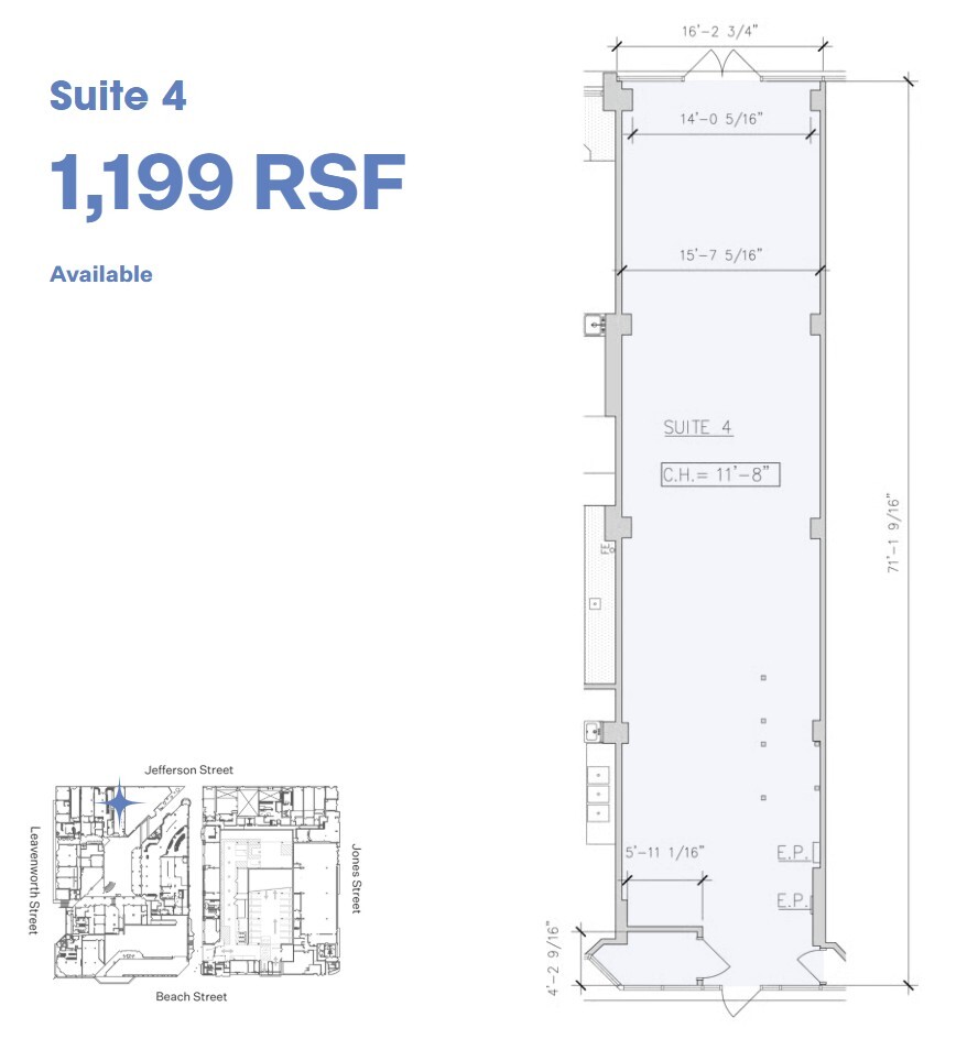 333 Jefferson St, San Francisco, CA for lease Floor Plan- Image 1 of 1