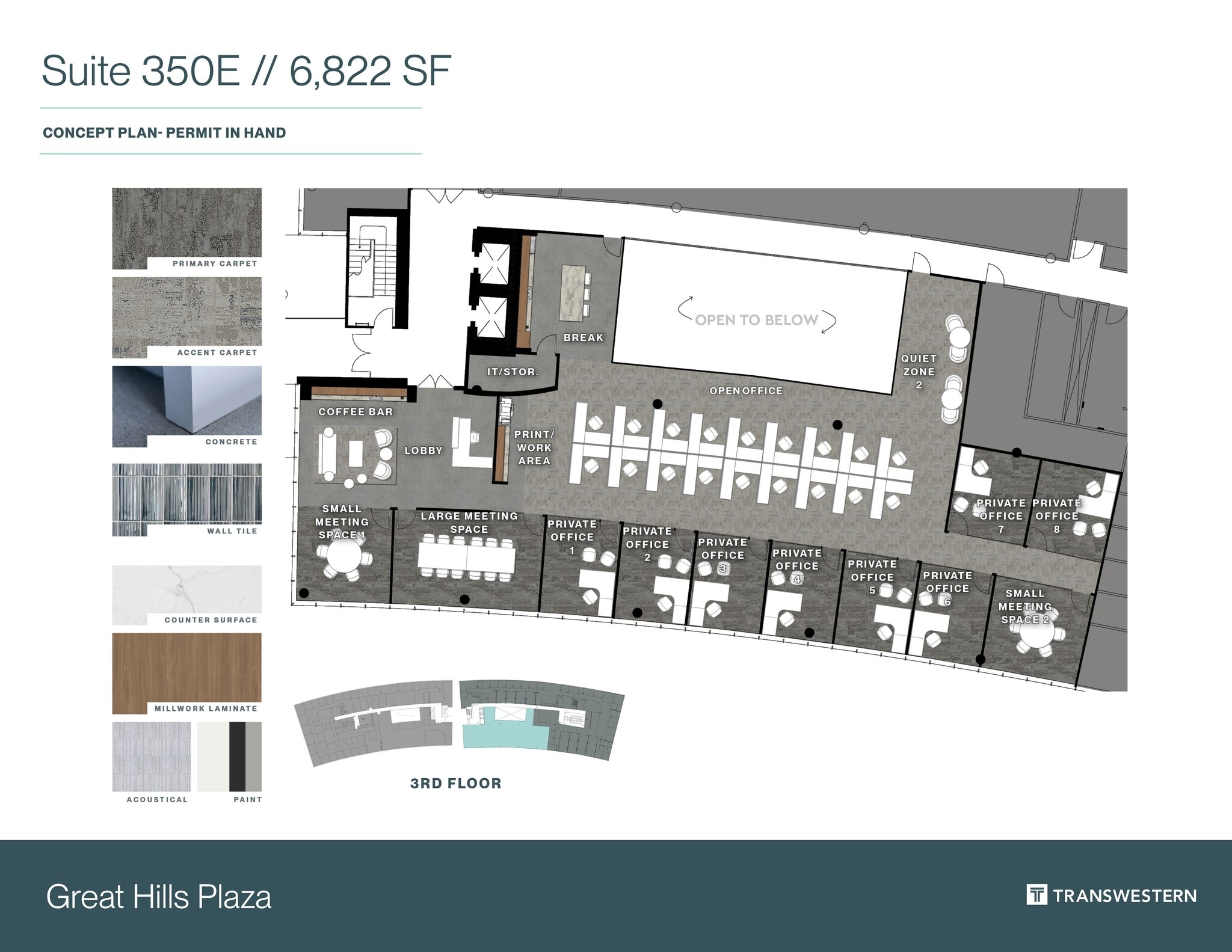 9600 Great Hills Trl, Austin, TX à louer Plan de site- Image 1 de 1
