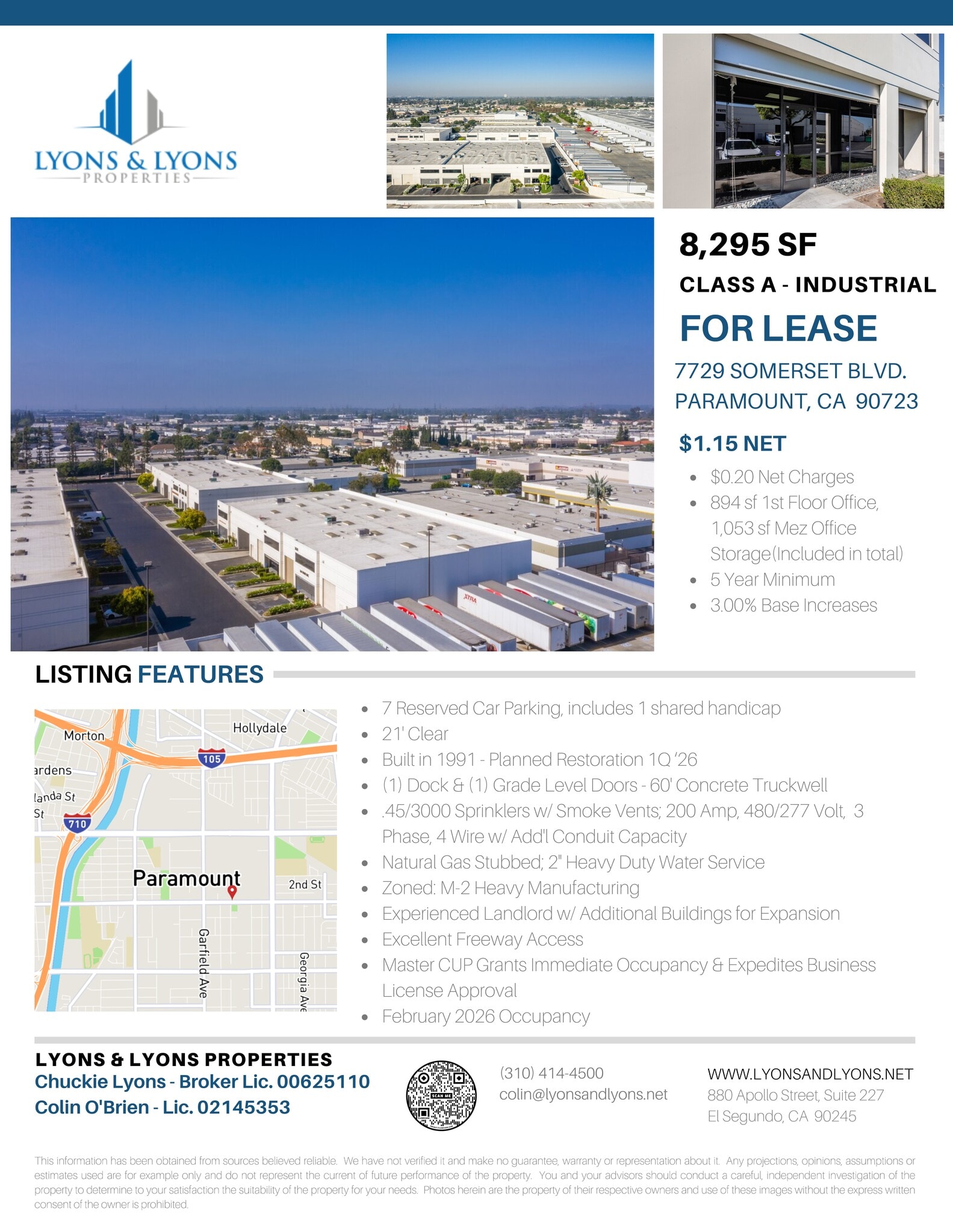 7617-7621 Somerset Blvd, Paramount, CA à louer Plan de site- Image 1 de 1