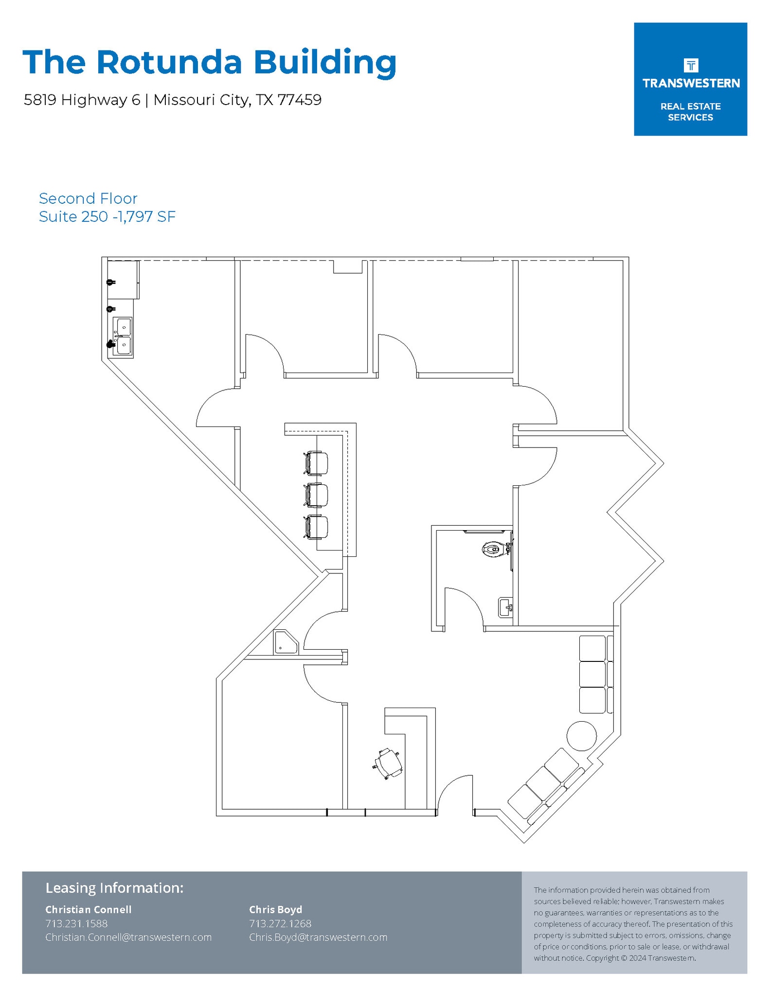 5819 Hwy 6, Missouri City, TX à louer Plan d’étage- Image 1 de 1