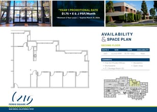 6215 Ferris Sq, San Diego, CA à louer Plan d’étage- Image 1 de 1