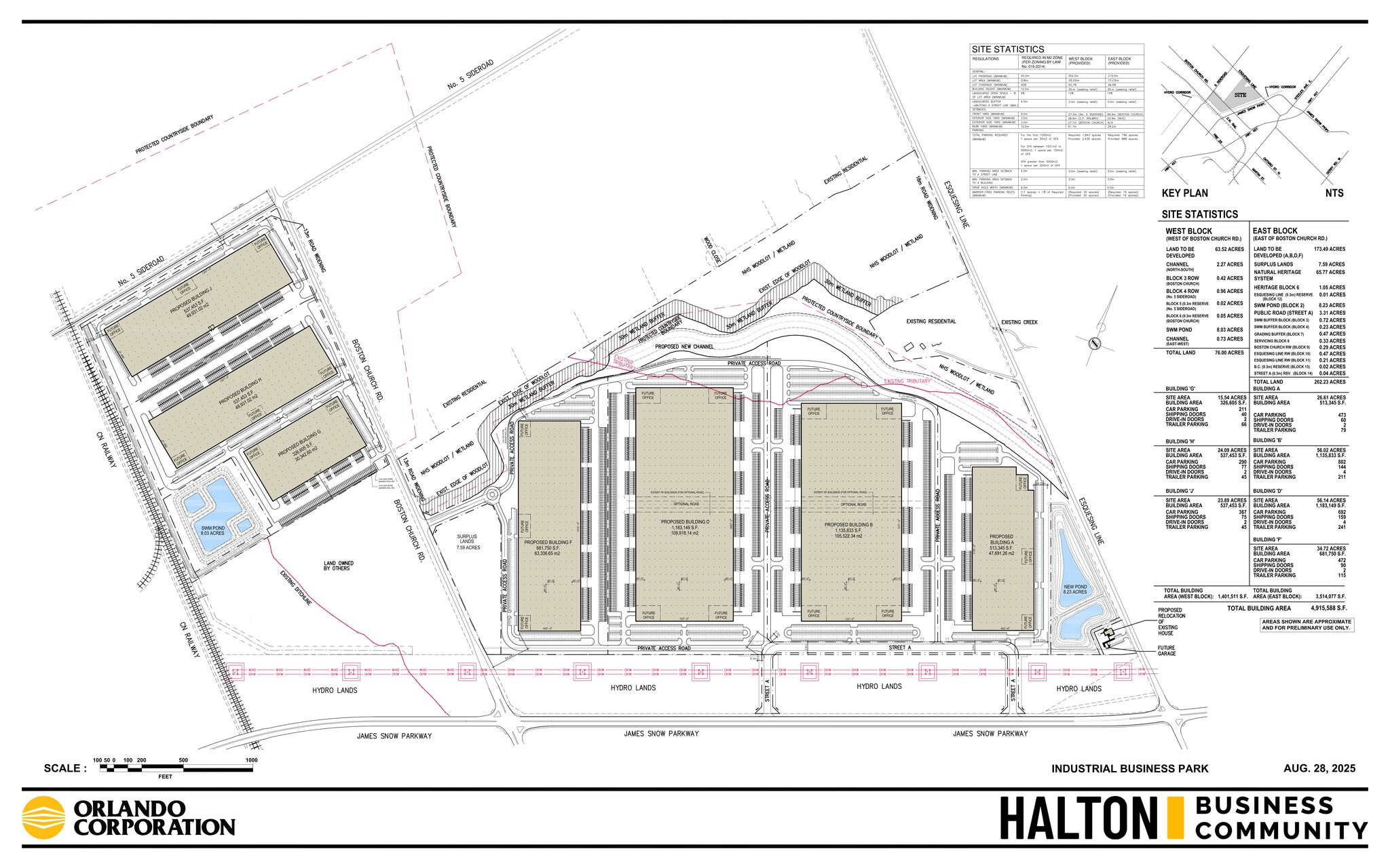James Snow Pky N, Milton, ON for lease Site Plan- Image 1 of 3