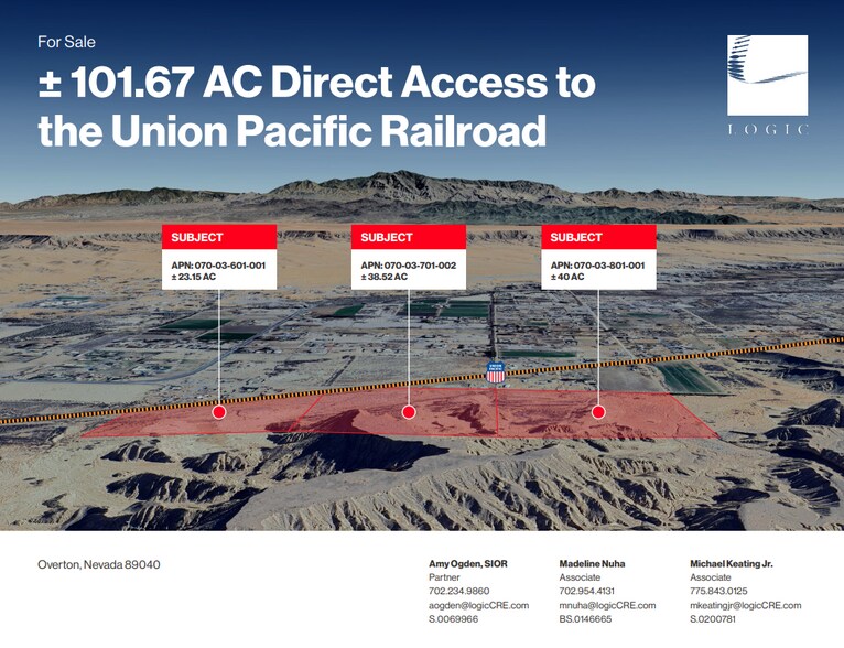 NWC Pioneer Rd. & Cottonwood Ave.w w, Overton, NV for sale - Primary Photo - Image 1 of 3