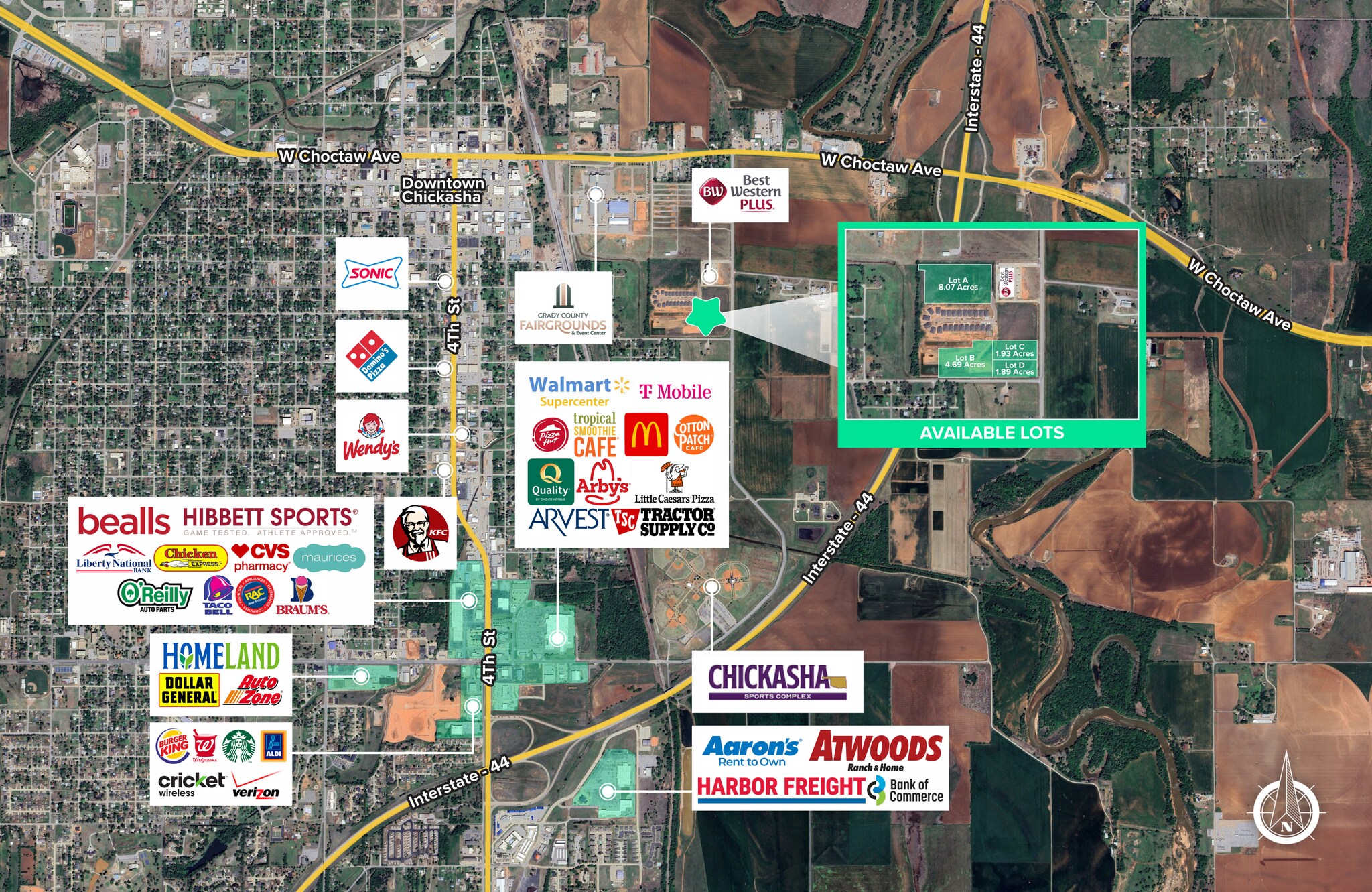 Ada Sipuel Ave & Grand Ave, Chickasha, OK for sale Building Photo- Image 1 of 3