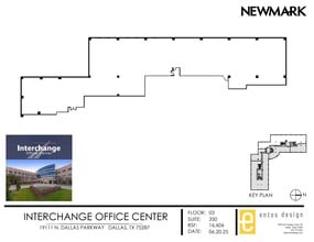 19111 N Dallas Pky, Dallas, TX à louer Plan d’étage- Image 1 de 3
