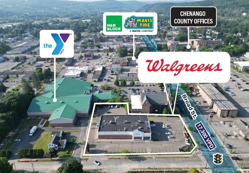 78-82 N Broad St, Norwich, NY à vendre - Photo du bâtiment - Image 3 de 3