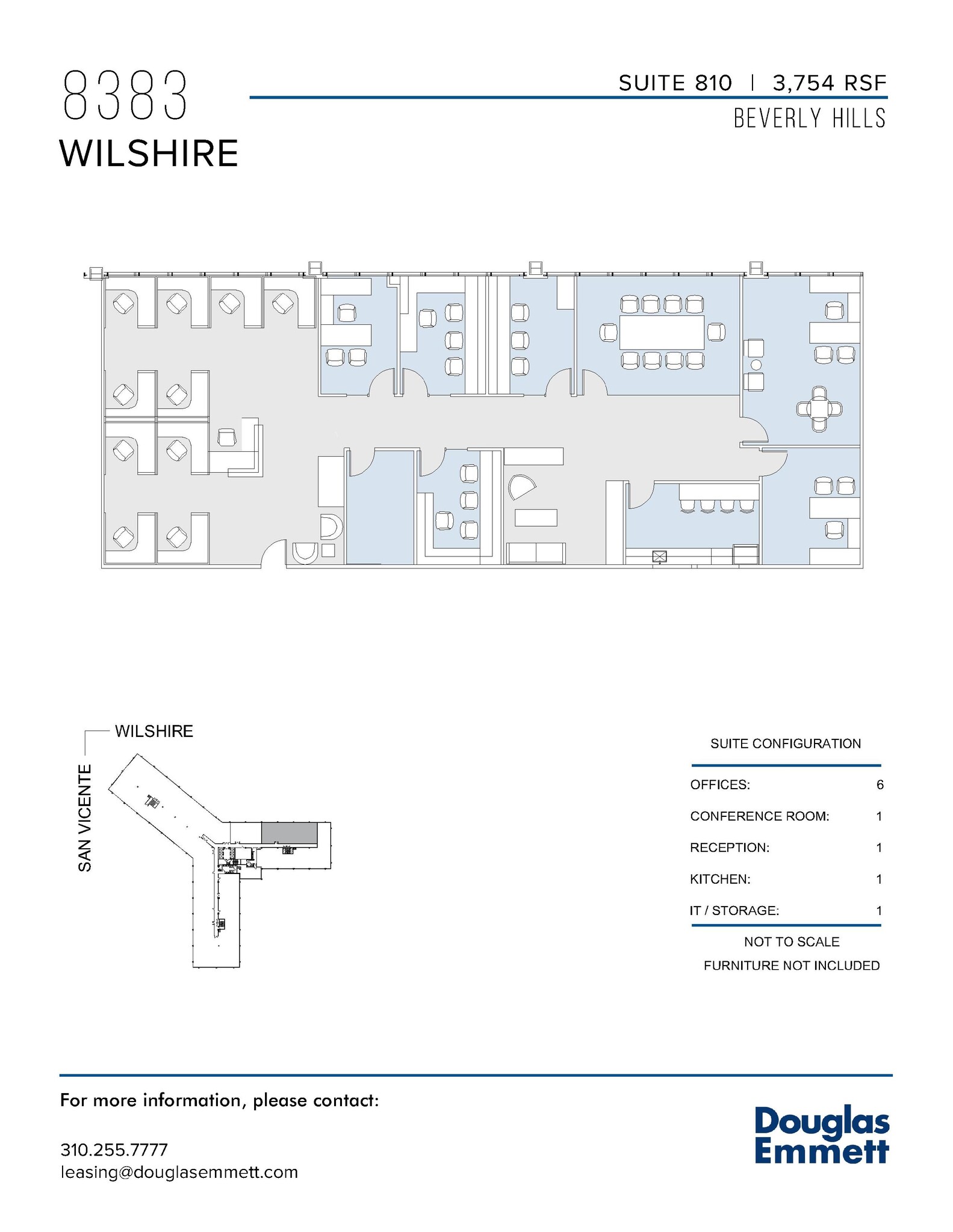 8383 Wilshire Blvd, Beverly Hills, CA à louer Plan d  tage- Image 1 de 1