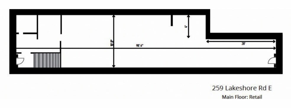 257-261 Lakeshore Rd, Oakville, ON for sale - Floor Plan - Image 3 of 4