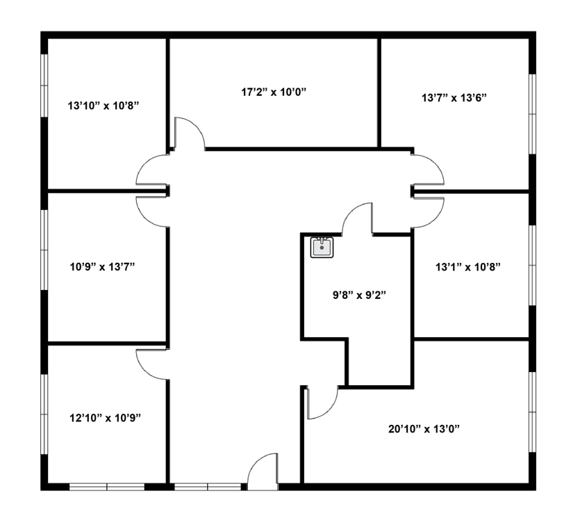 13711 W Camino Del Sol, Sun City West, AZ for lease Floor Plan- Image 1 of 1