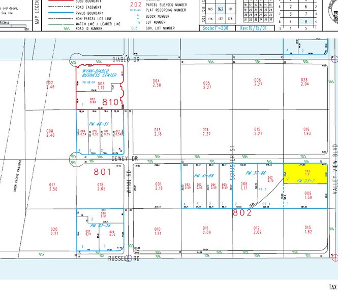 5611-5617 S Valley View Blvd, Las Vegas, NV à louer - Plan cadastral - Image 3 de 11