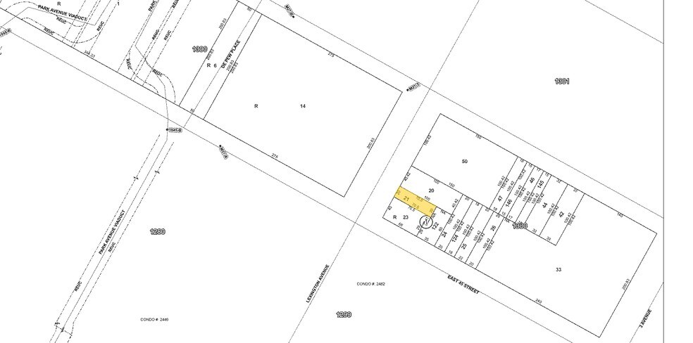 463 Lexington Ave, New York, NY for lease - Plat Map - Image 2 of 5