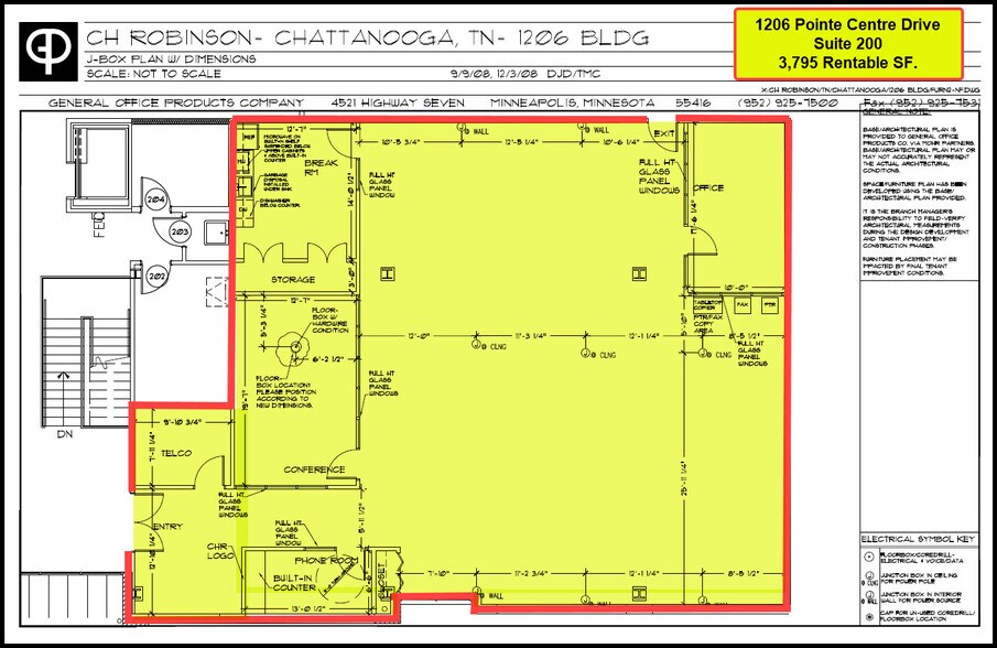 1206 Pointe Centre Dr, Chattanooga, TN à louer - Plan d’étage - Image 2 de 4