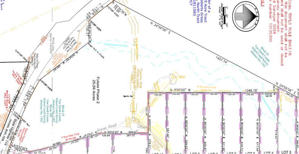 HWY 114, Boyd, TX à vendre - Plan cadastral - Image 1 de 1