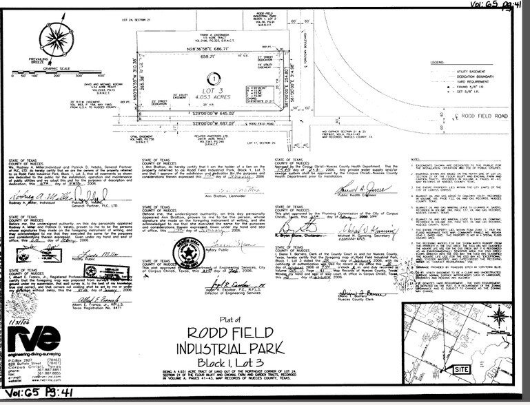 7141 Yorktown Blvd, Corpus Christi, TX à vendre - Plan cadastral - Image 2 de 2