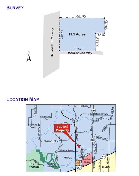 N Dallas Pky, Frisco, TX à vendre - Plan de site - Image 2 de 3