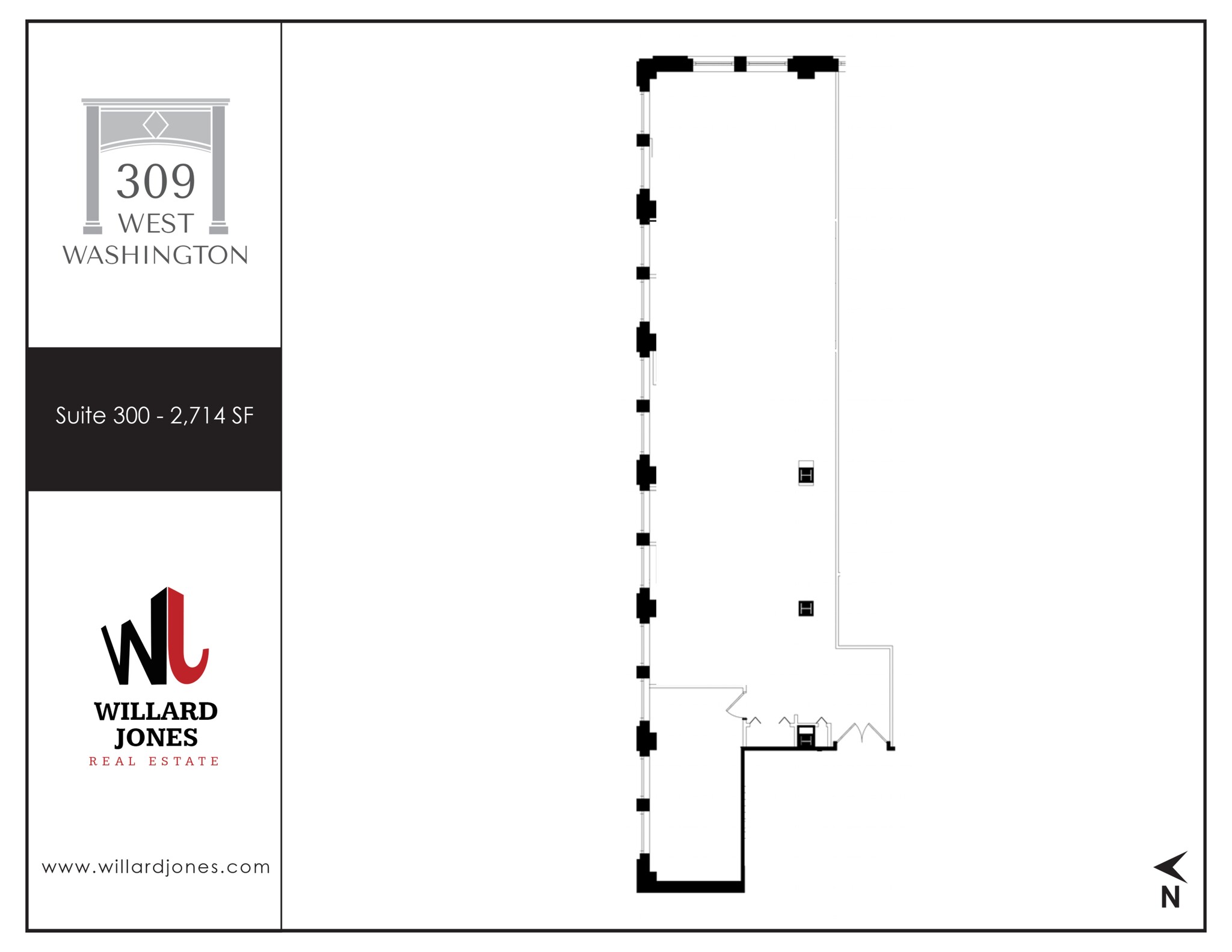 309 W Washington St, Chicago, IL à louer Plan de site- Image 1 de 1