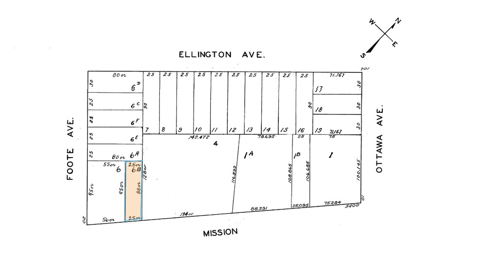 5480-5482 Mission St, San Francisco, CA à vendre - Plan cadastral - Image 2 de 2
