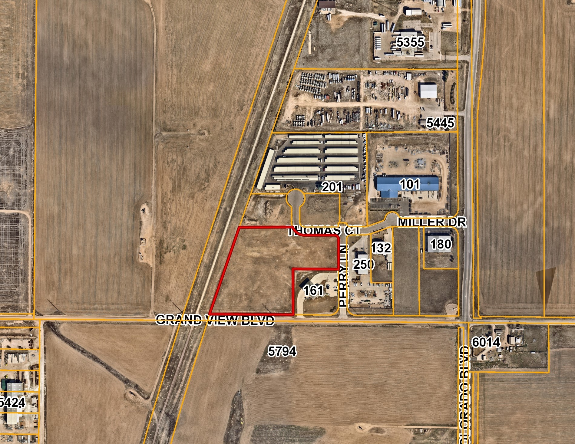 Colorado Blvd, Dacono, CO for sale Aerial- Image 1 of 2